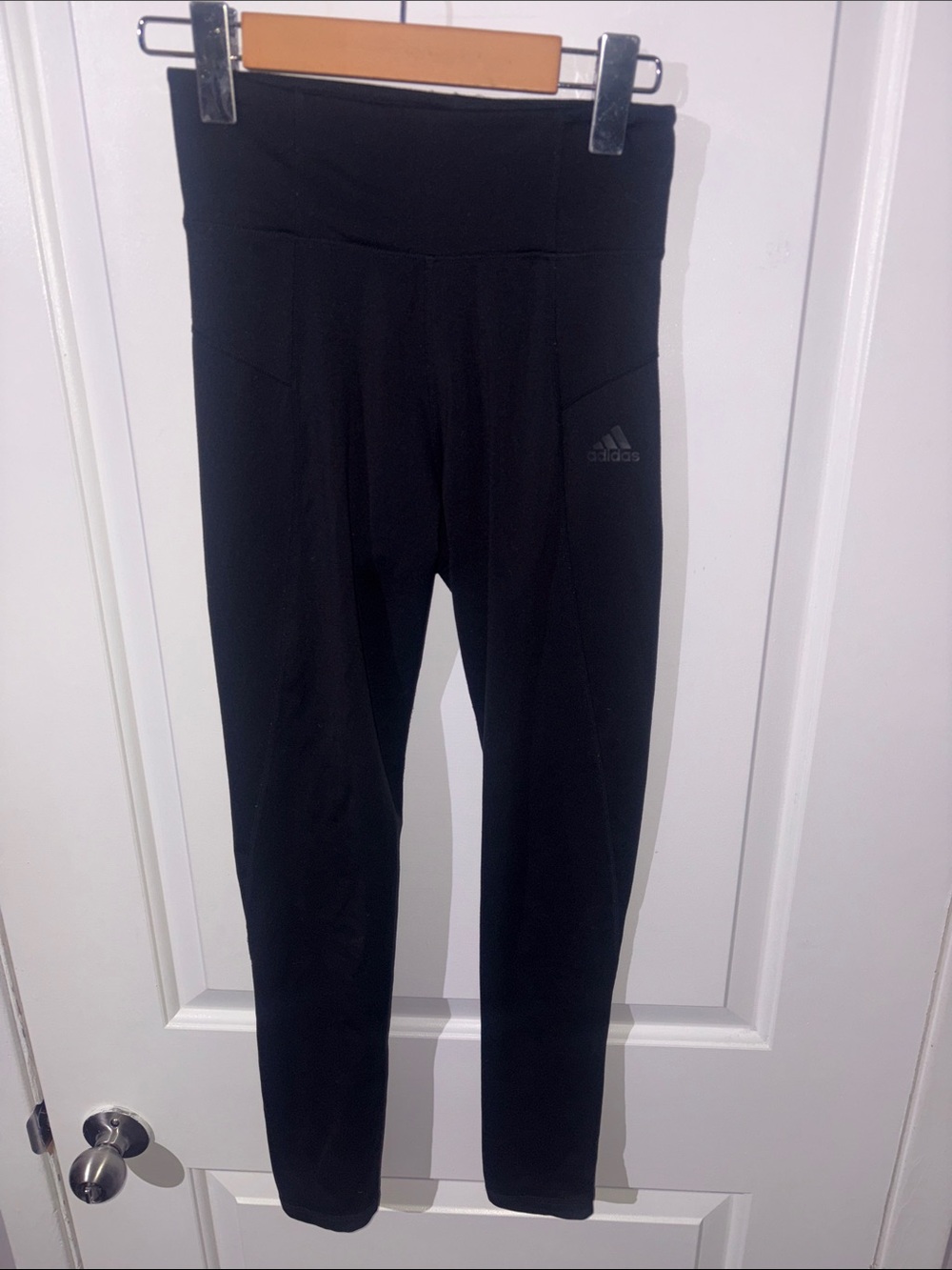 adidas Black High-Waist Performance Leggings - Picture 3 of 4